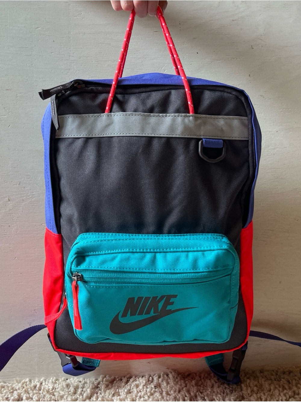 Nike Kids Tanjun Backpack Thunder Grey/Teal Nebula